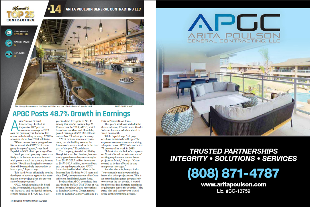 Top 25 Contractors #14 about arita poulson general contracting
