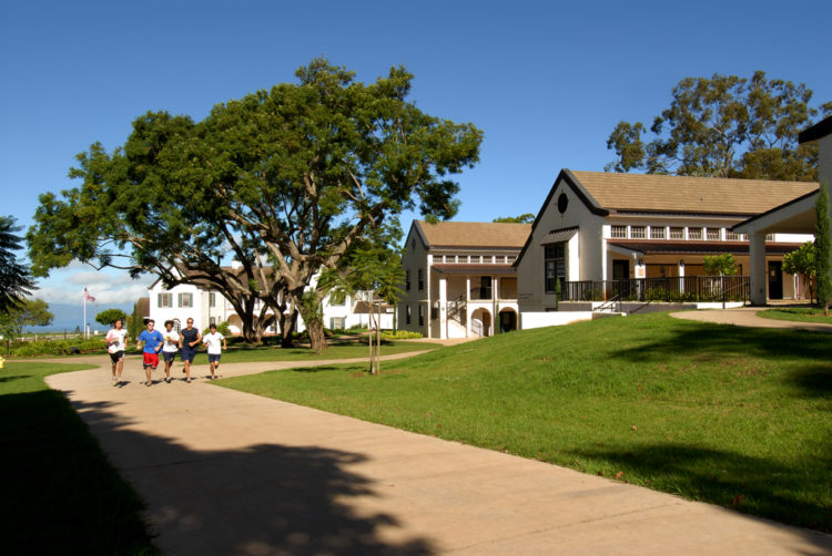 Seabury Hall exterior runners