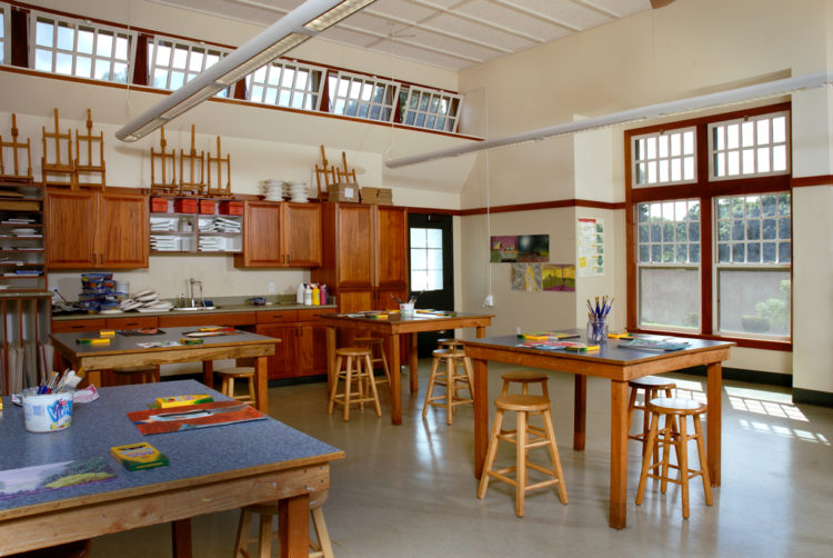 Seabury Hall interior art room